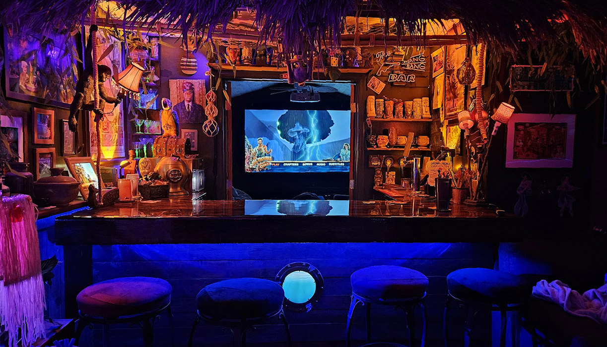 view of movie room